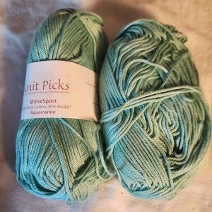 Knit Picks ShineSport Aquamarine Yarn